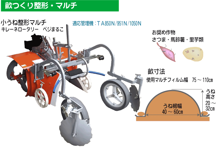 高畝マルチ　さつま・ジャガイモ